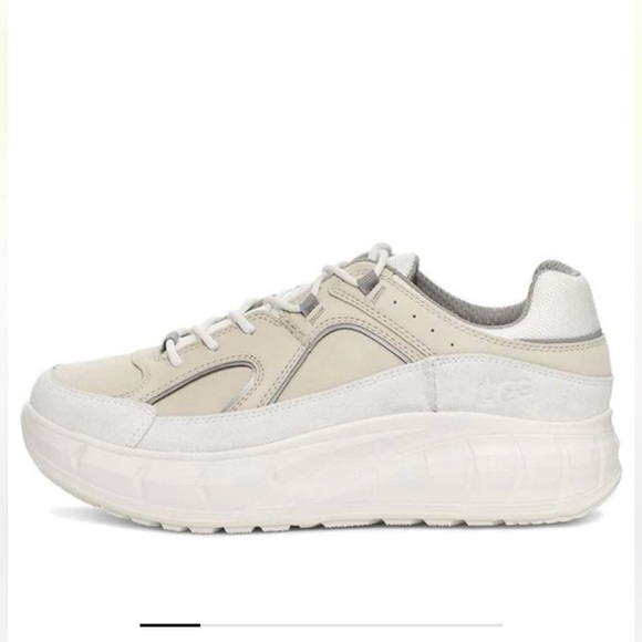 🆕 UGG Westside Weather Low Trainer Creme Leather Sneakers, Waterproof Features - Picture 10 of 10